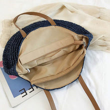 Load image into Gallery viewer, Evil Eye Rattan Shoulder Bag