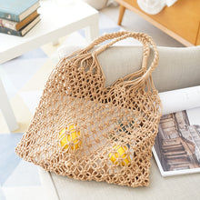 Load image into Gallery viewer, Saturday Sun Straw Crochet Bag