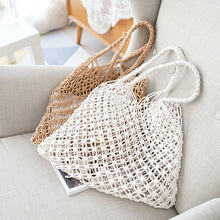 Load image into Gallery viewer, Saturday Sun Straw Crochet Bag