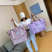 Load image into Gallery viewer, Adventure Awaits Expandable Weekender Bag