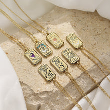 Load image into Gallery viewer, Tarot Queen Gold Necklace