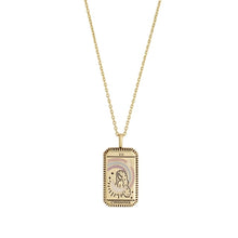 Load image into Gallery viewer, Tarot Queen Gold Necklace