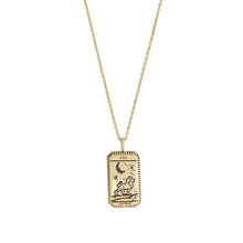 Load image into Gallery viewer, Tarot Queen Gold Necklace