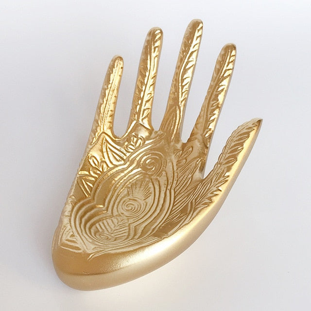 Golden Hand Jewelry Holder