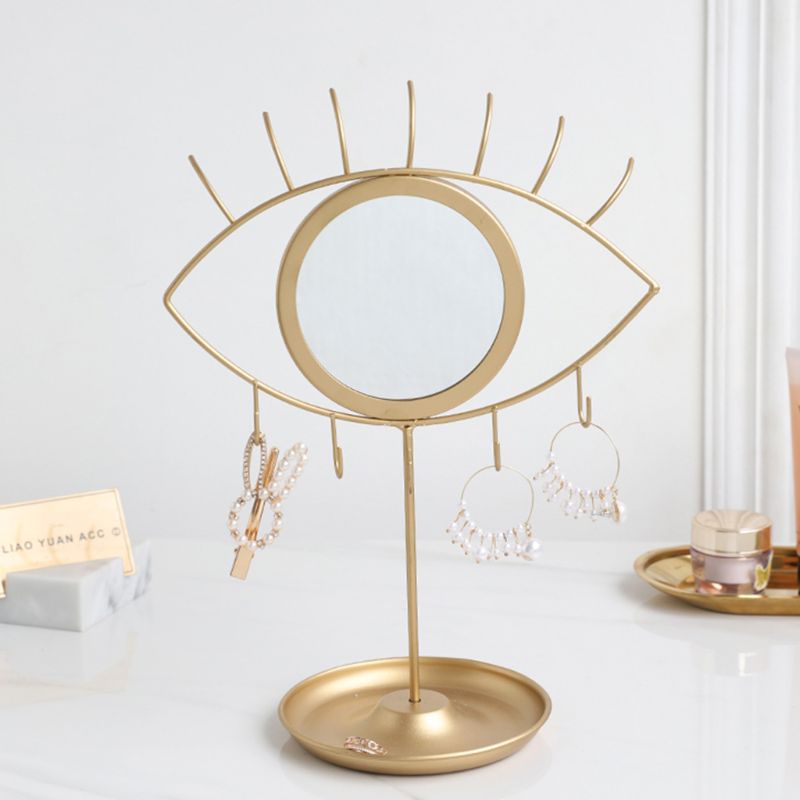 Evil Eye Jewelry Stand With Mirror
