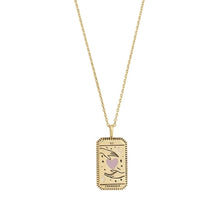 Load image into Gallery viewer, Tarot Queen Gold Necklace
