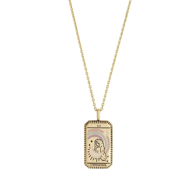 Tarot Queen Gold Necklace